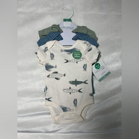 Carter's little‎ planet One Piece Set of 3 Pijamas Size Newborn (0m) - Picture 1 of 8
